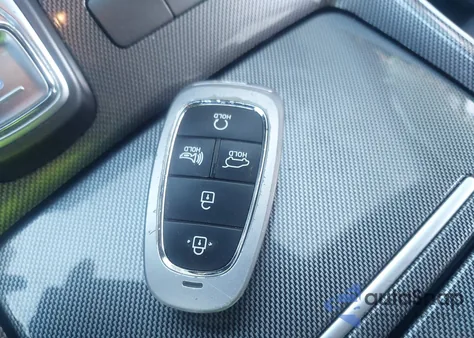 2021 Hyundai Santa Fe Hybrid Blue z USA, uszkodzony, nr VIN KM8S2DA14MU008758